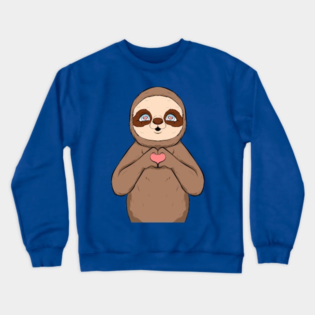 sloth cute, funny and loving Crewneck Sweatshirt by the house of parodies